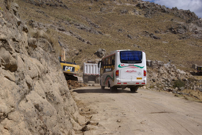 Weg von Huaraz zur Panamericana